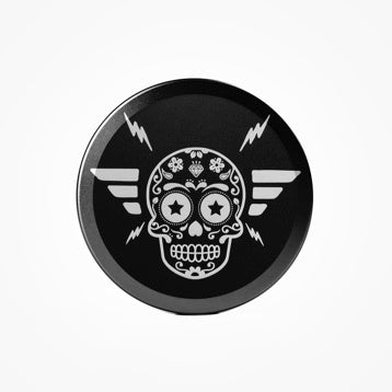 Slim Can Skull With Wings - Black