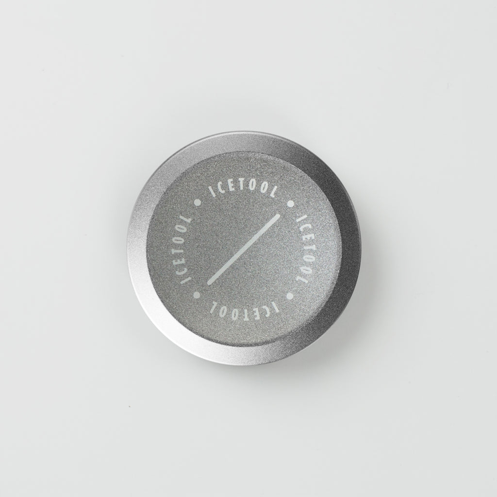 Icetool Mini Can container for nasal snus - Silver colour. A perfect container for nasal snus and snuff - Photo from above