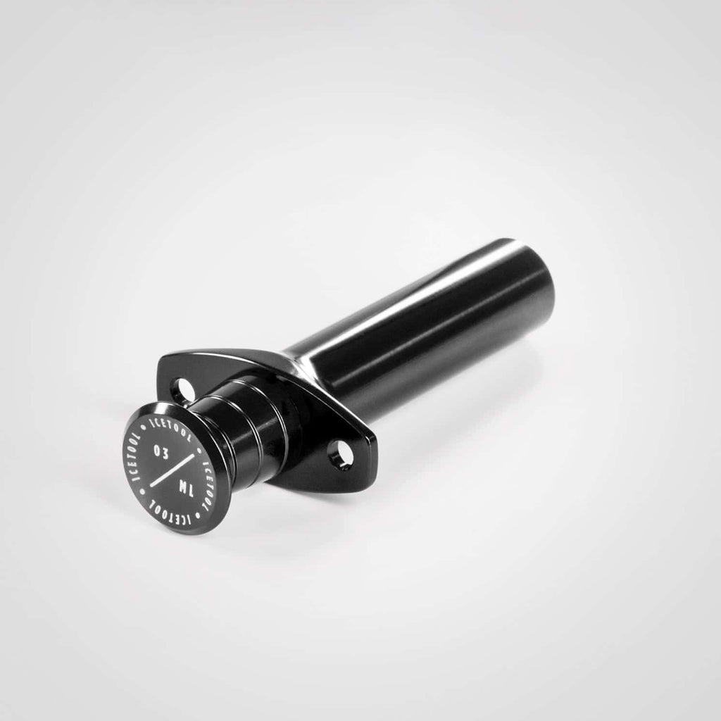 Black aluminium Icetool snus portioner for loose snus
